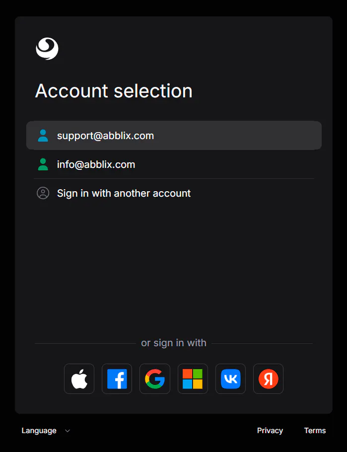 Abblix Account 專案橫幅