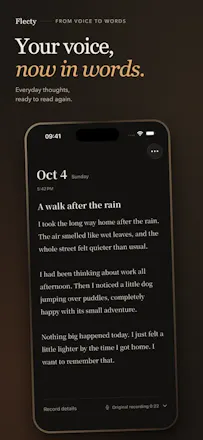 Flecty - voice journal app gallery image