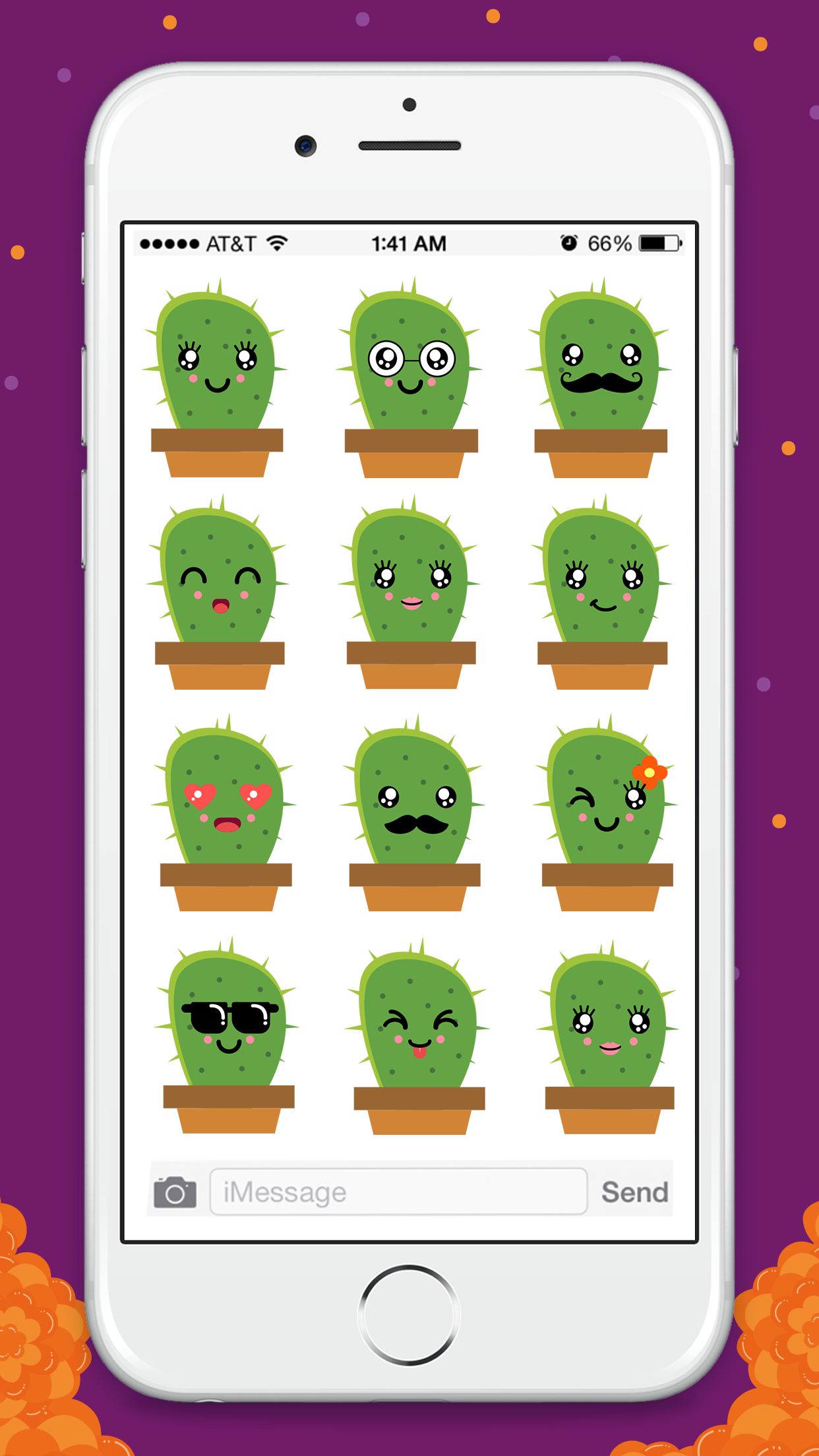 Animated Cactus Emoticons for iMessage gallery image