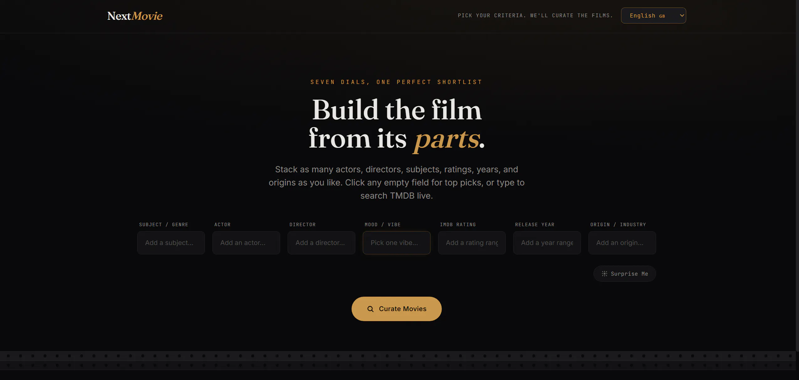 NextMovie — Curate Your Film gallery image