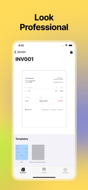 Invoices - Create and Manage gallery image