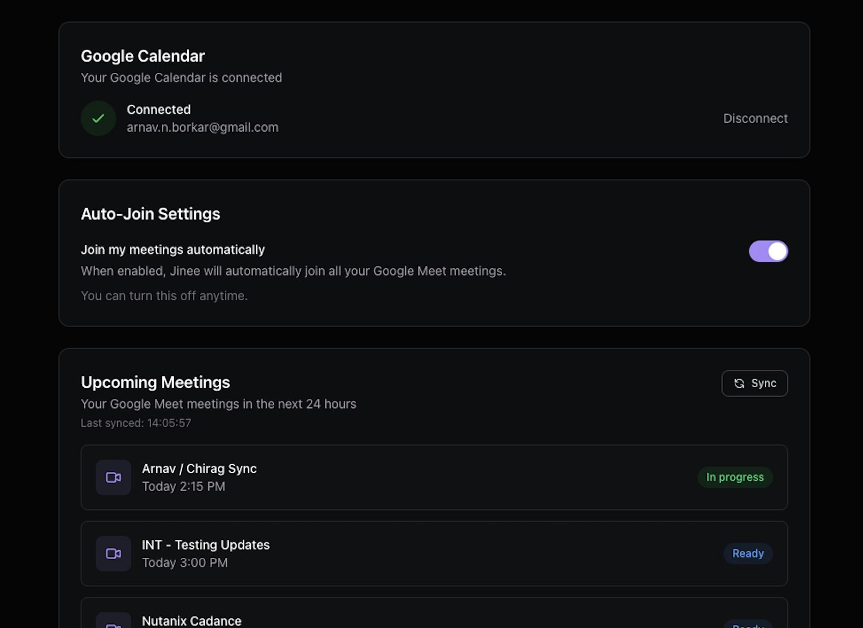 Jinee AI - Screenshot 2 showing product features and functionality