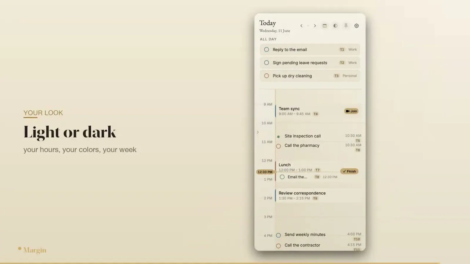 Margin: Day Planner screenshot 1 (video preview)