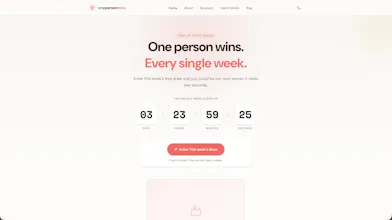 One Person Wins gallery image