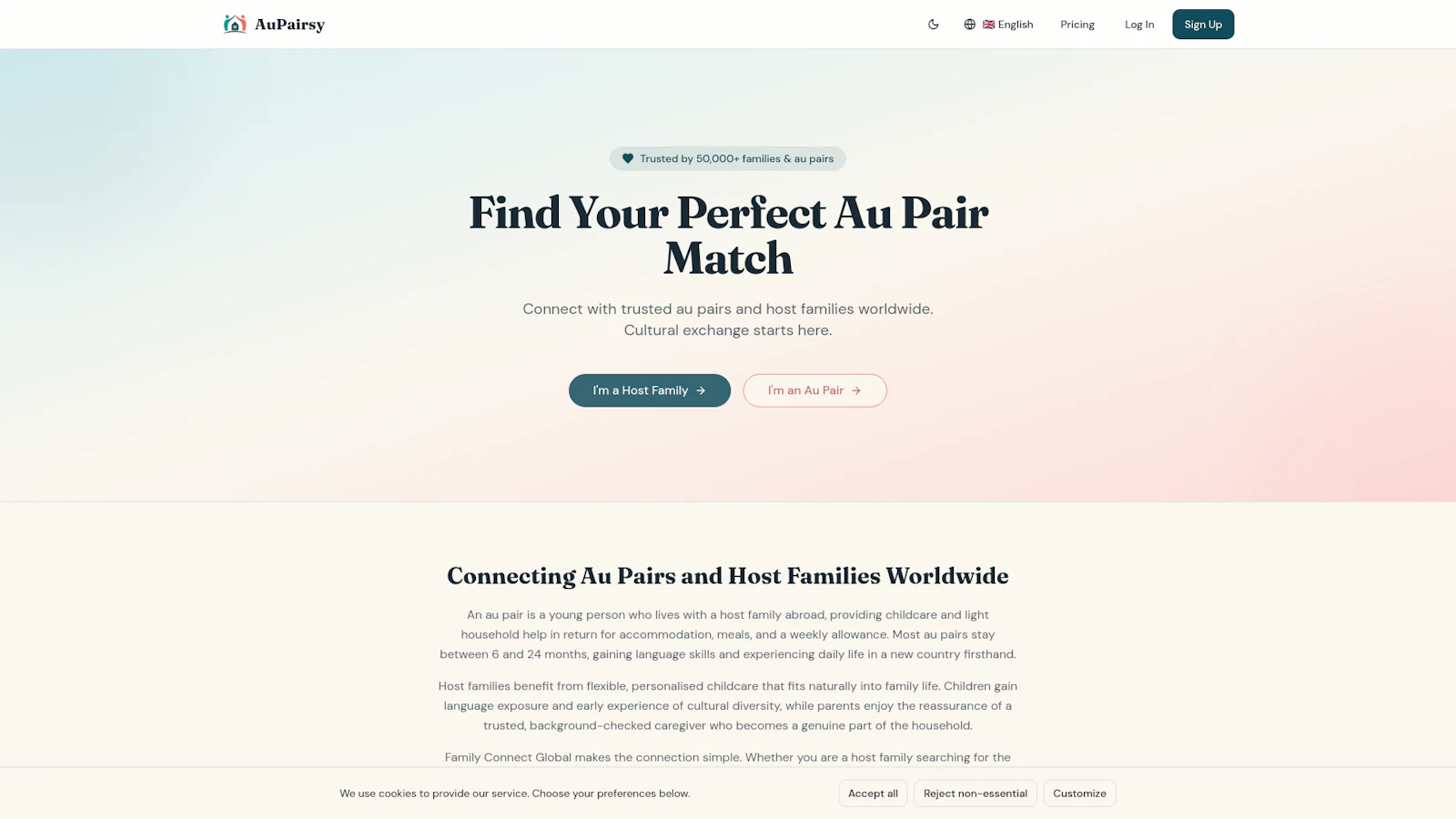 Find Your Perfect Au Pair or Host Family screenshot 1
