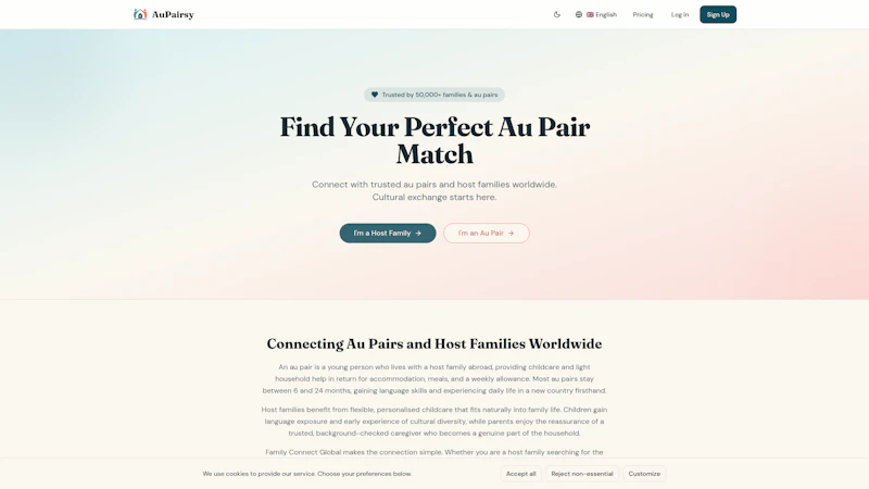 Find Your Perfect Au Pair or Host Family screenshot 1