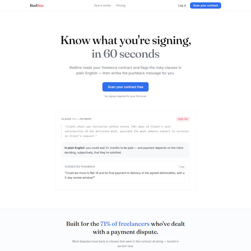 Redline — Know what you're signing screenshot 1