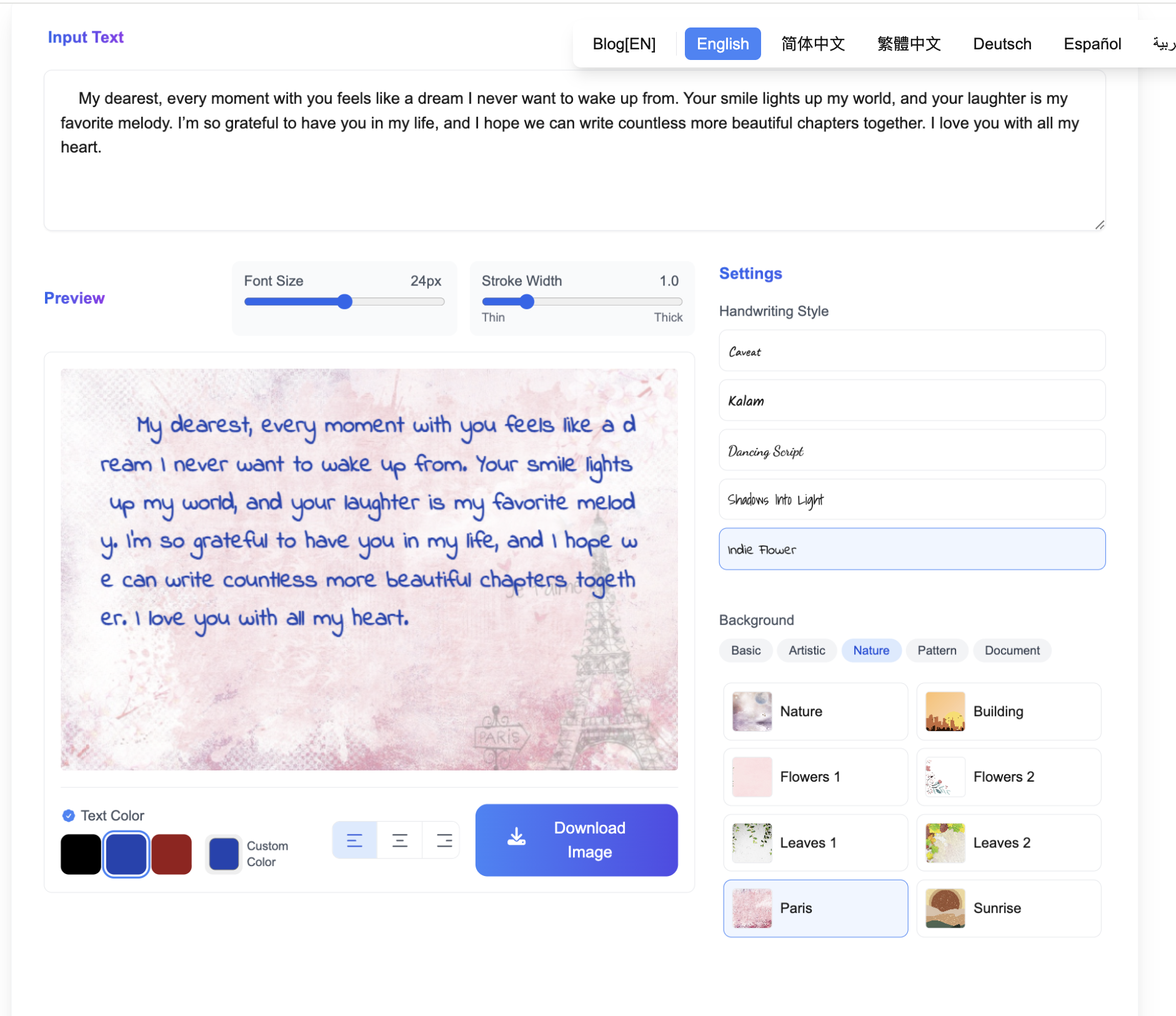 Media Văn bản chuyển đổi chữ viết tay - Chuyển đổi văn bản sang kiểu chữ viết tay chỉ bằng một cú nhấp chuột 3