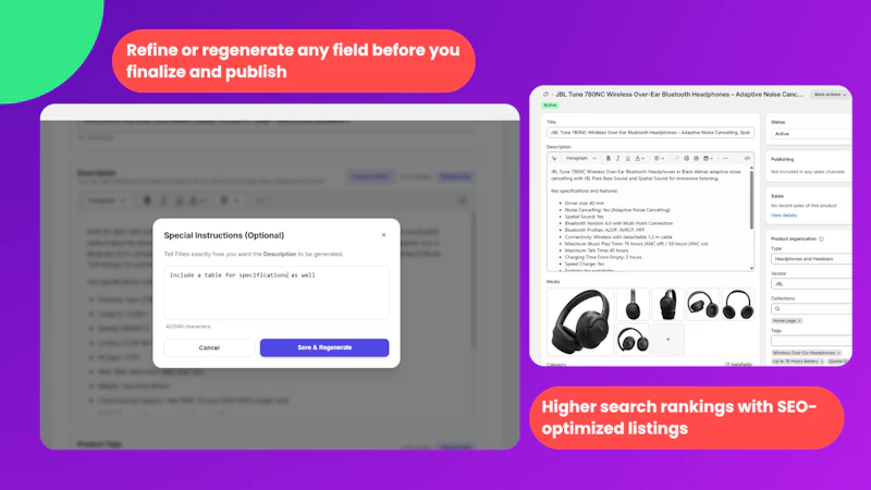 Filleo: AI Product Builder For Shopify screenshot 4