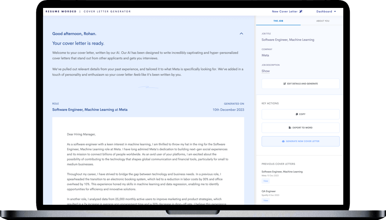 AI Cover Letter Generator Product Information Latest Updates And   Ba6780f4 Ee22 4cd5 A883 C314f5730773 