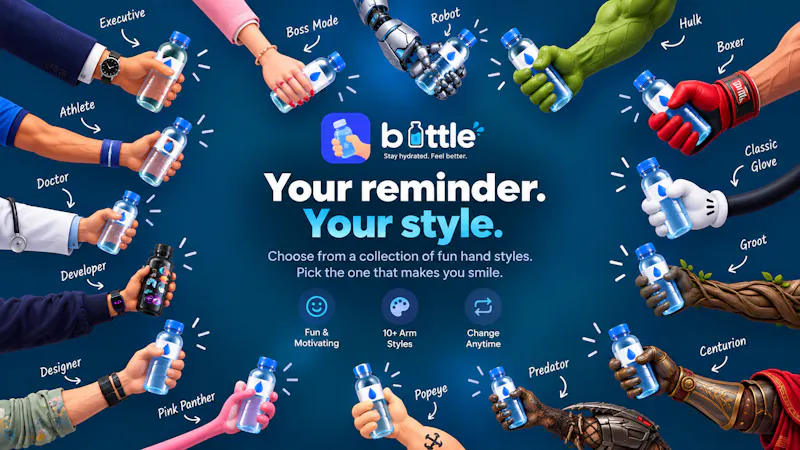 Bottle: Hydration Reminder screenshot 2
