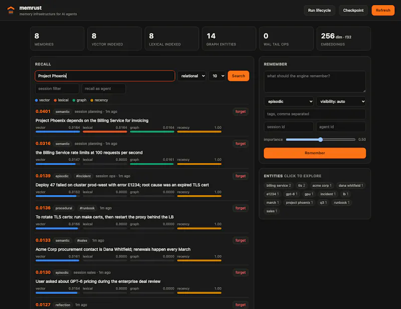 Memrust screenshot 3