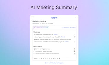 Loopin AI for Google Meet gallery image