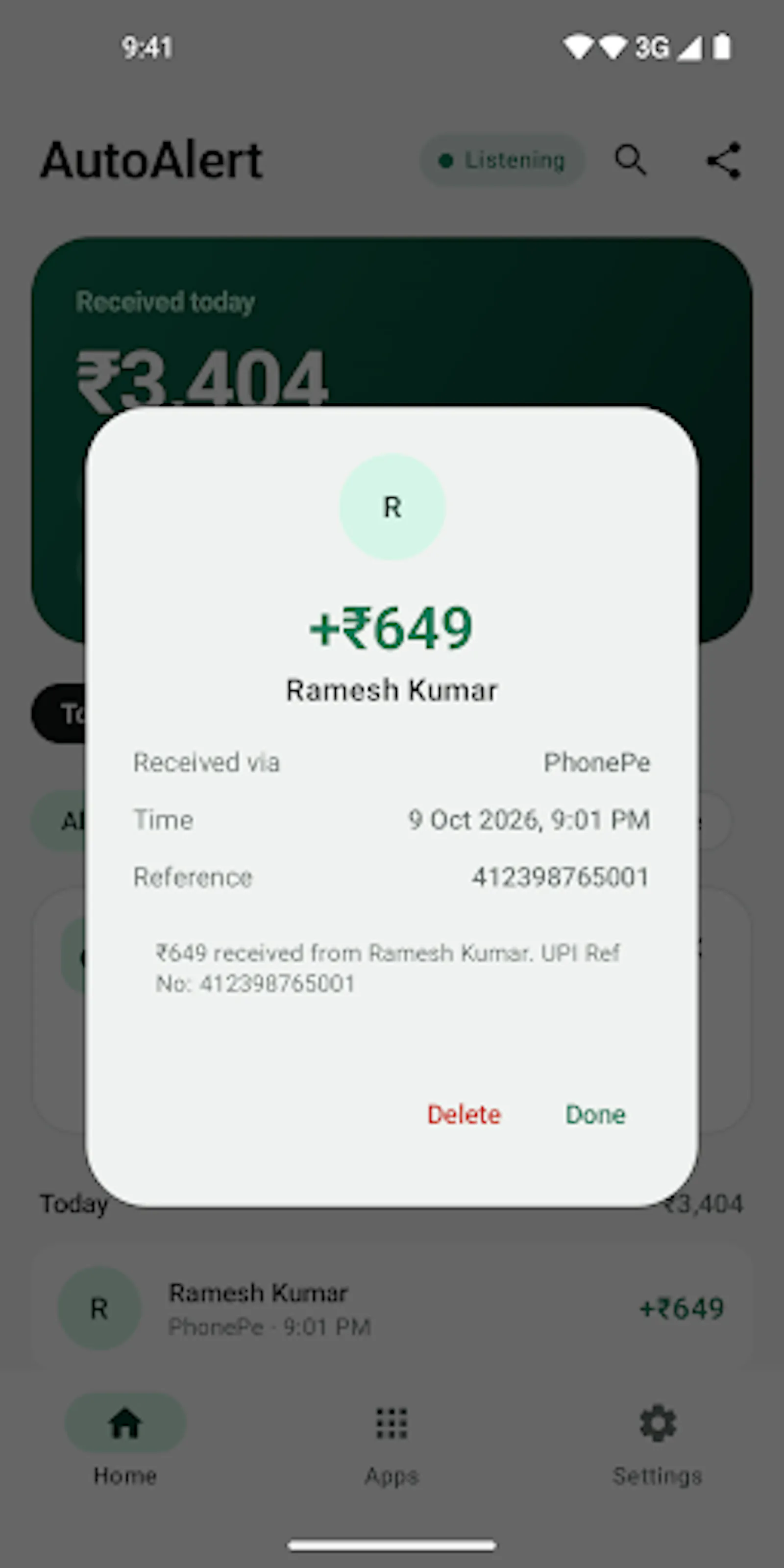 AutoAlert: UPI Sound Alert screenshot 2