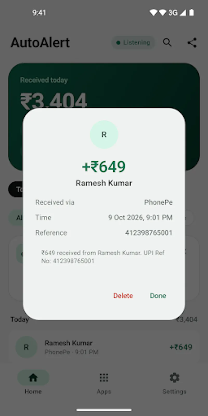 AutoAlert: UPI Sound Alert screenshot 2