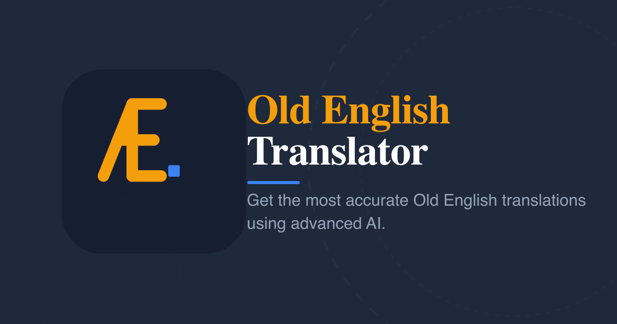 Old English Translator - Main product screenshot demonstrating key features and user interface