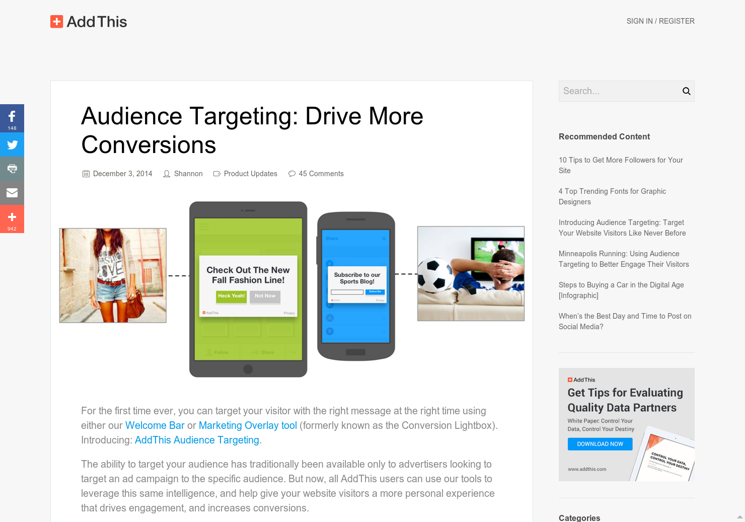 AddThis Custom Messages