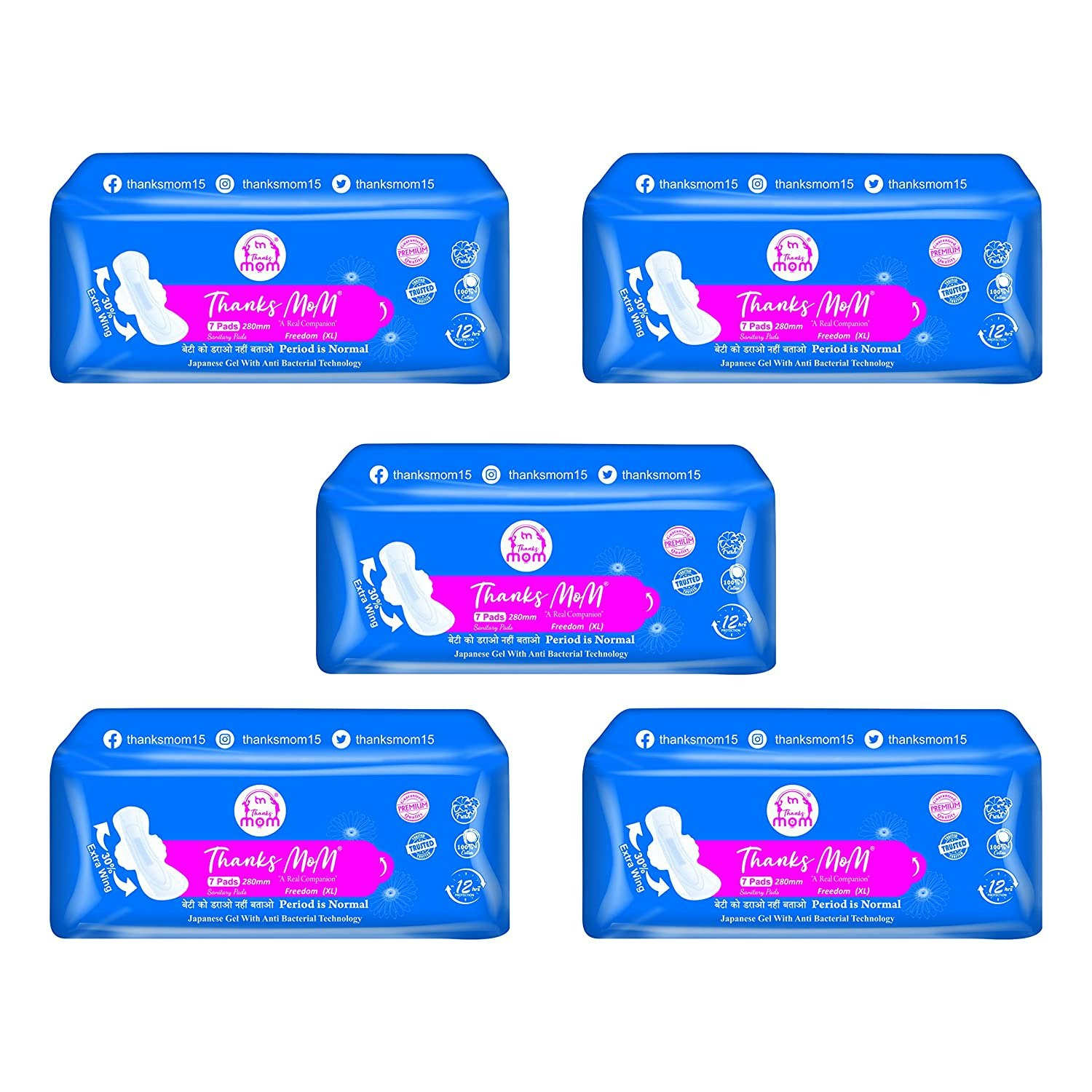 ThanksMom Freedom L 240 mm Sanitary Pads gallery image