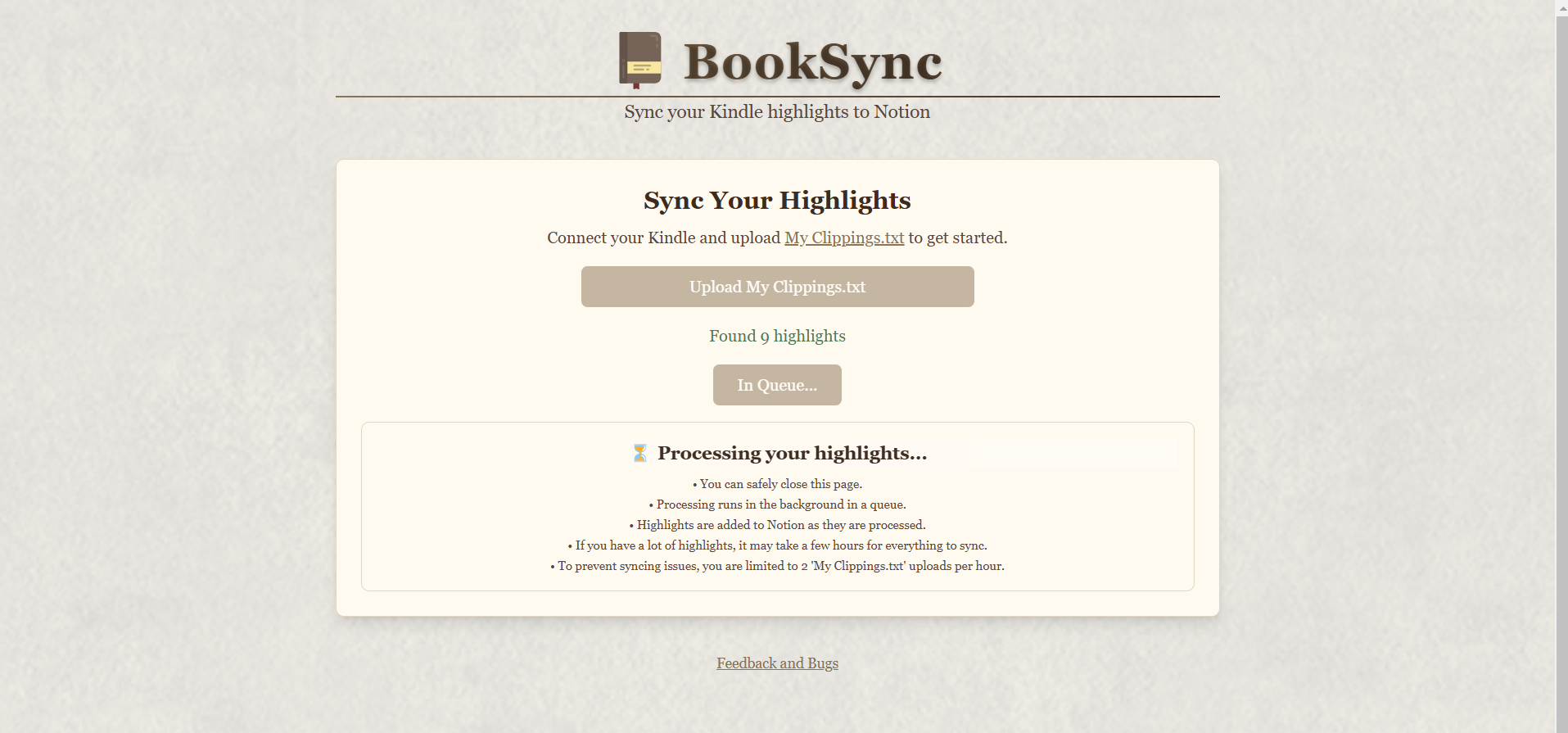 Média BookSync - Synchronisez votre Kindle Sights à la notion 3