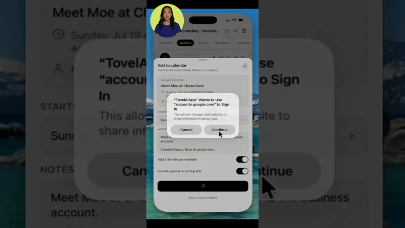 Tovel AI screenshot 1 (video preview)