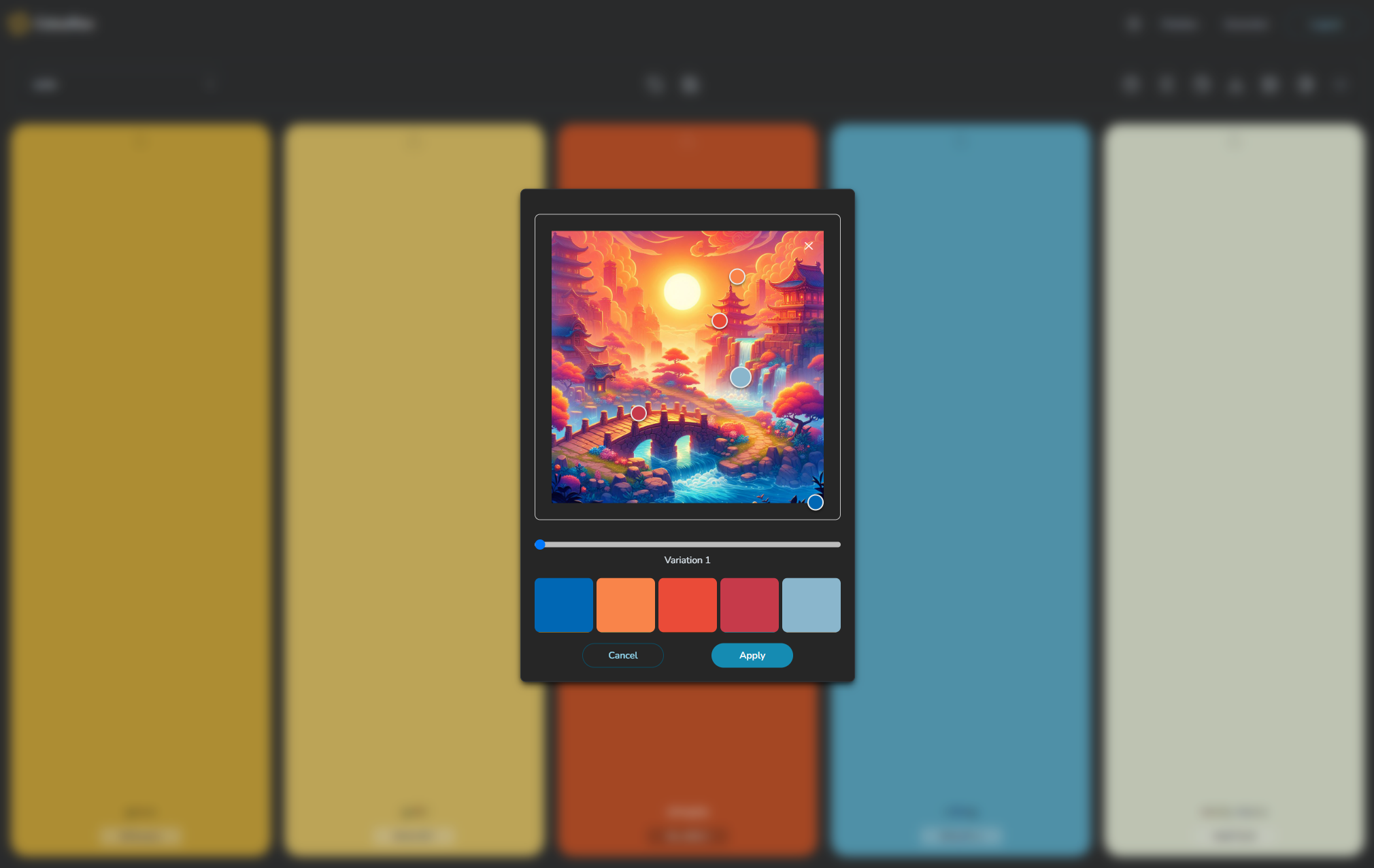 Mídia 3 de Colouroo - Criador e explorador de paleta de cores simples, mas poderosos