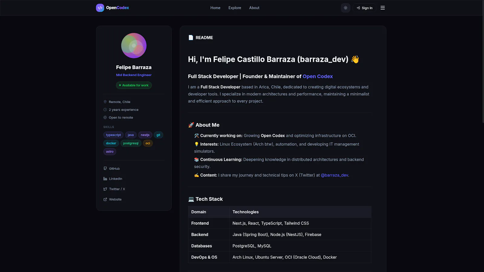 Talent Hub OpenCodex screenshot 2