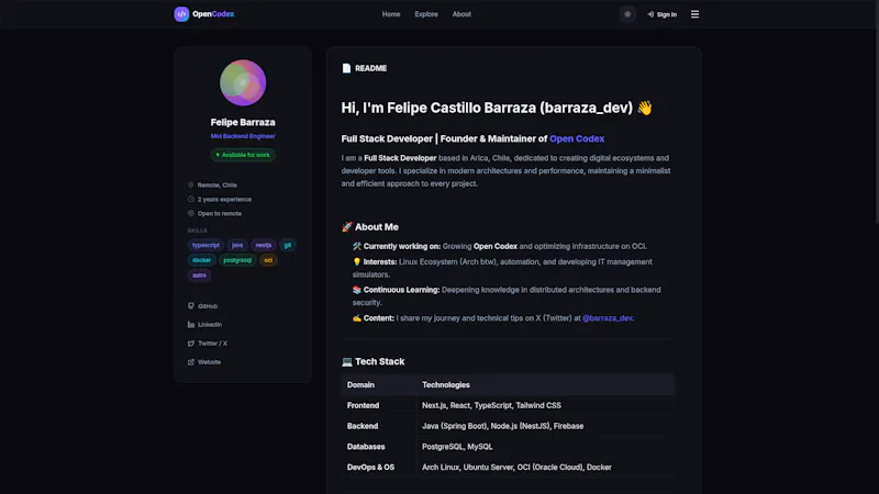 Talent Hub OpenCodex screenshot 2