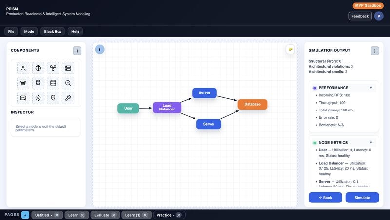 PRISM — System Design Sandbox gallery image