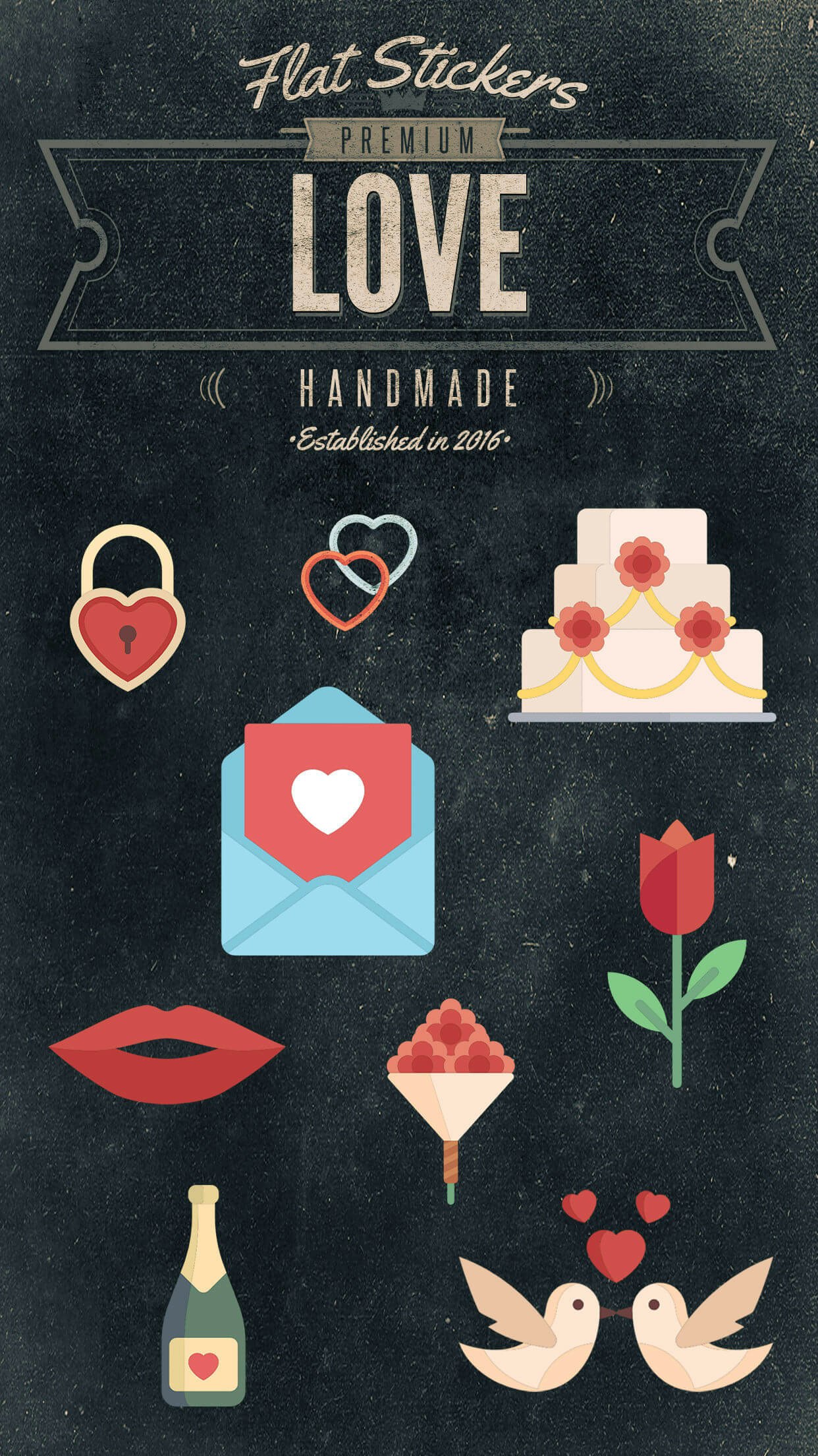 Flatstickers for iOS10 iMessage gallery image