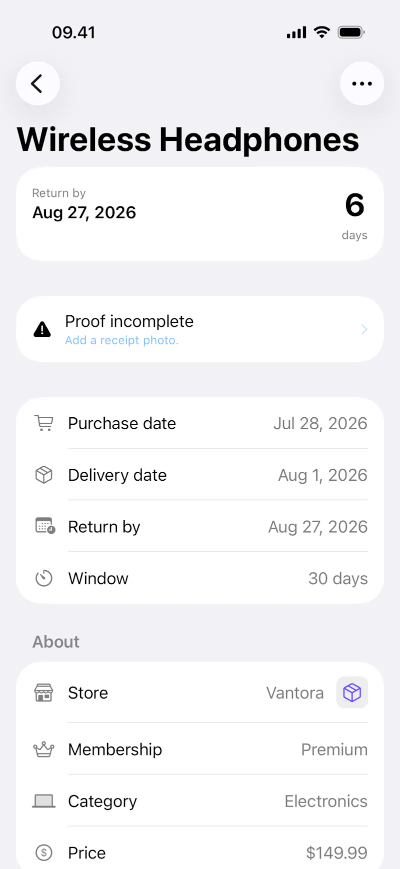 ReturnNotice screenshot 3