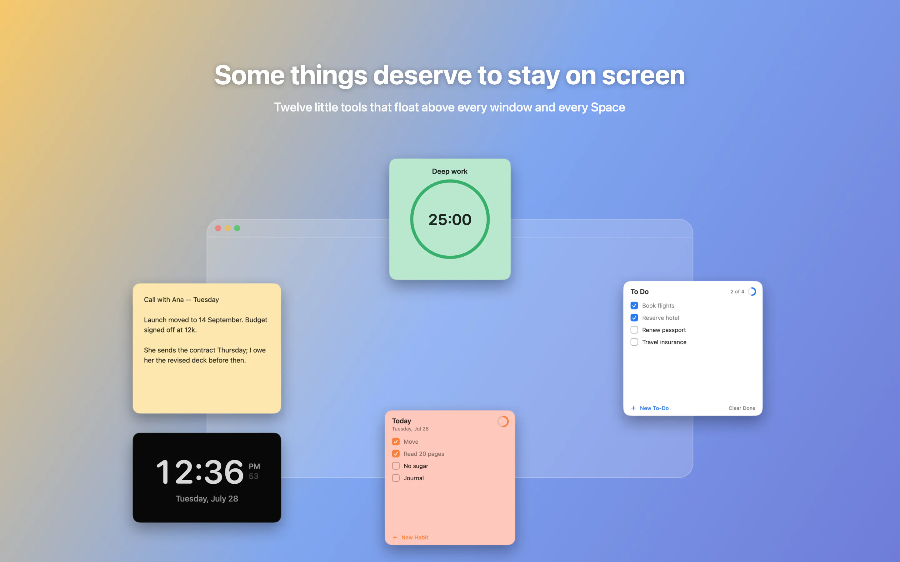 Widgets On Top (Mac-Only) gallery image