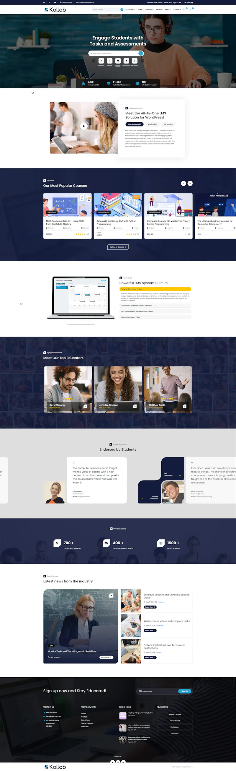 Kollab LMS screenshot 1