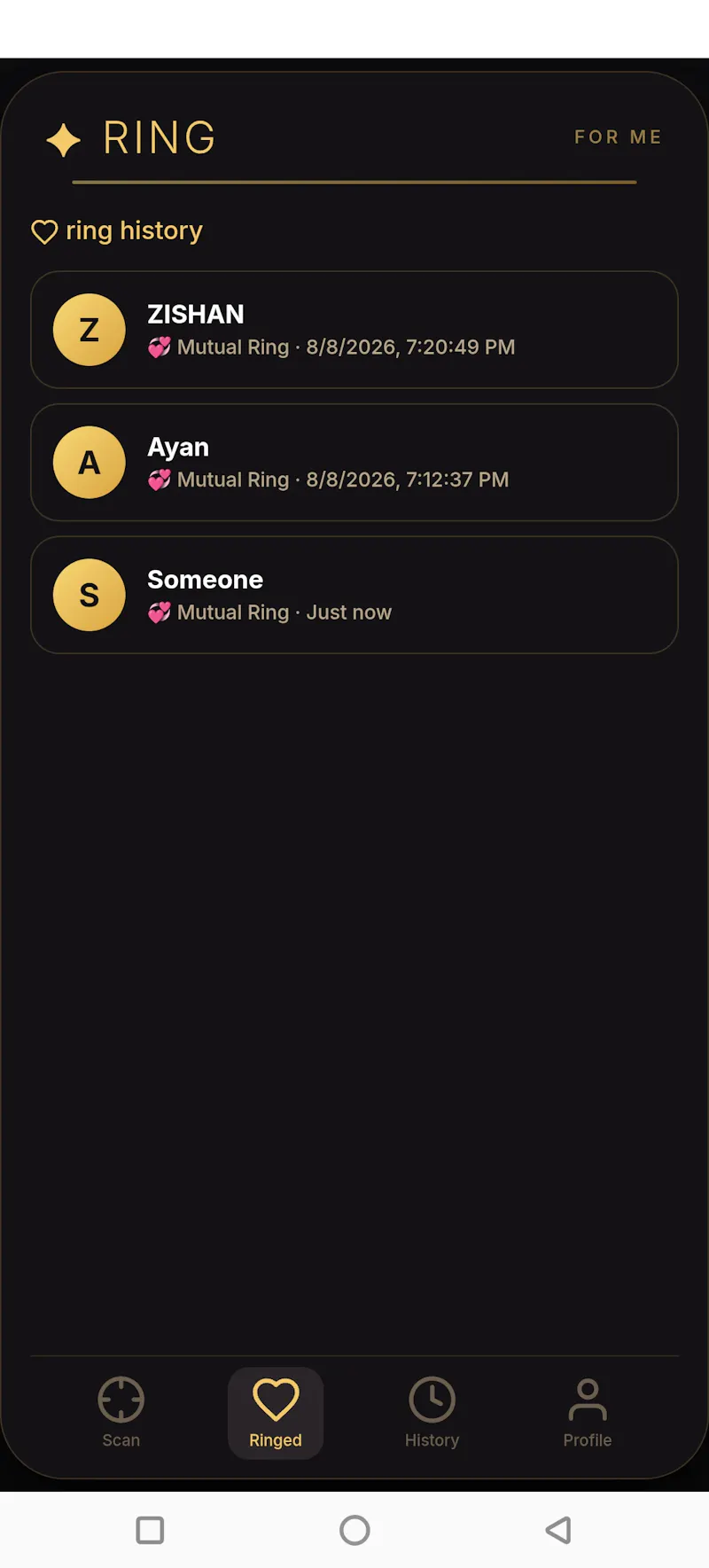 RING FOR ME — Discover People Nearby screenshot 5