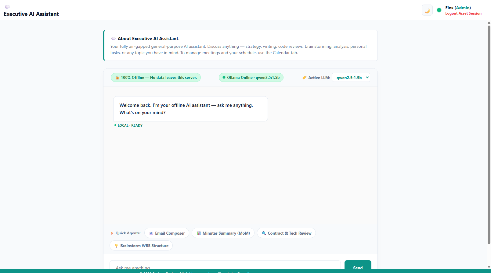 Your offline AI secretary — no cloud gallery image
