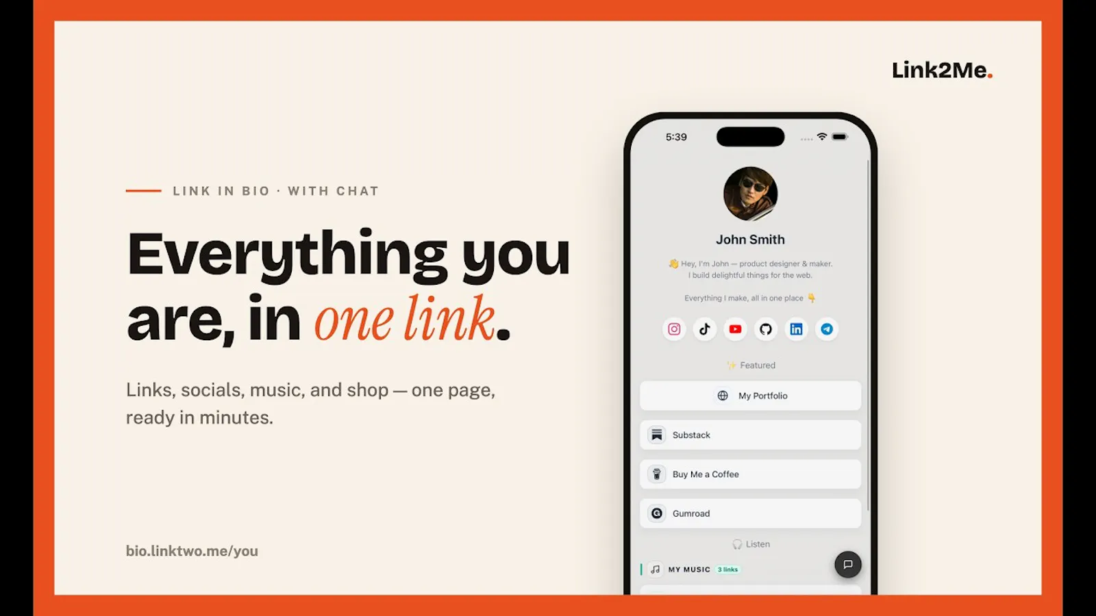 Link2Me screenshot 1 (video preview)