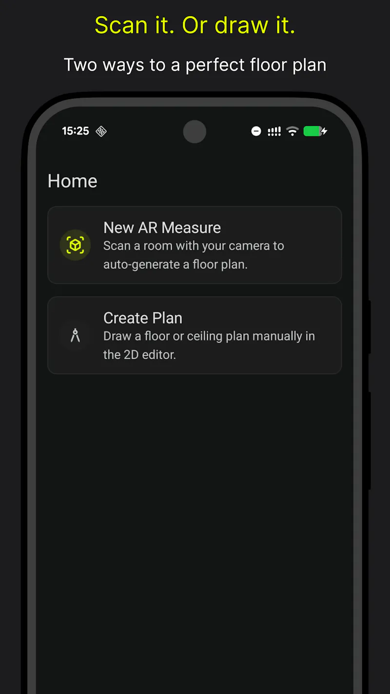 CFMeasure — AR Floor Plan Maker screenshot 1