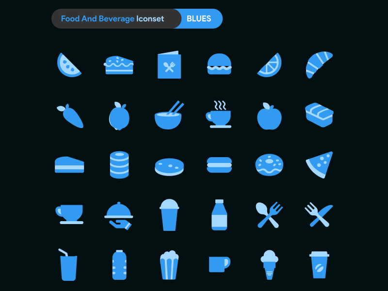 DuoTone Icon - Food and Beverage Iconset gallery image