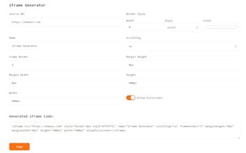iFrame Generator gallery image