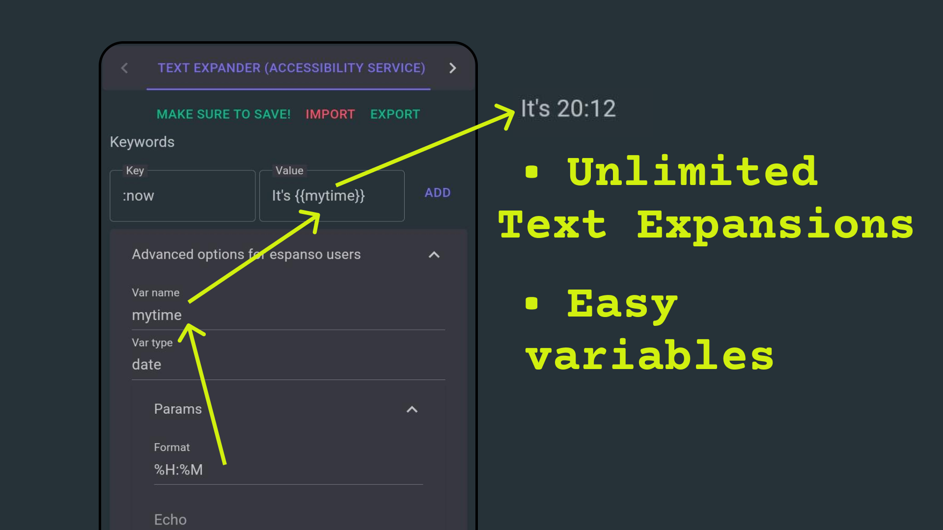 Expander de texto para Android media 1