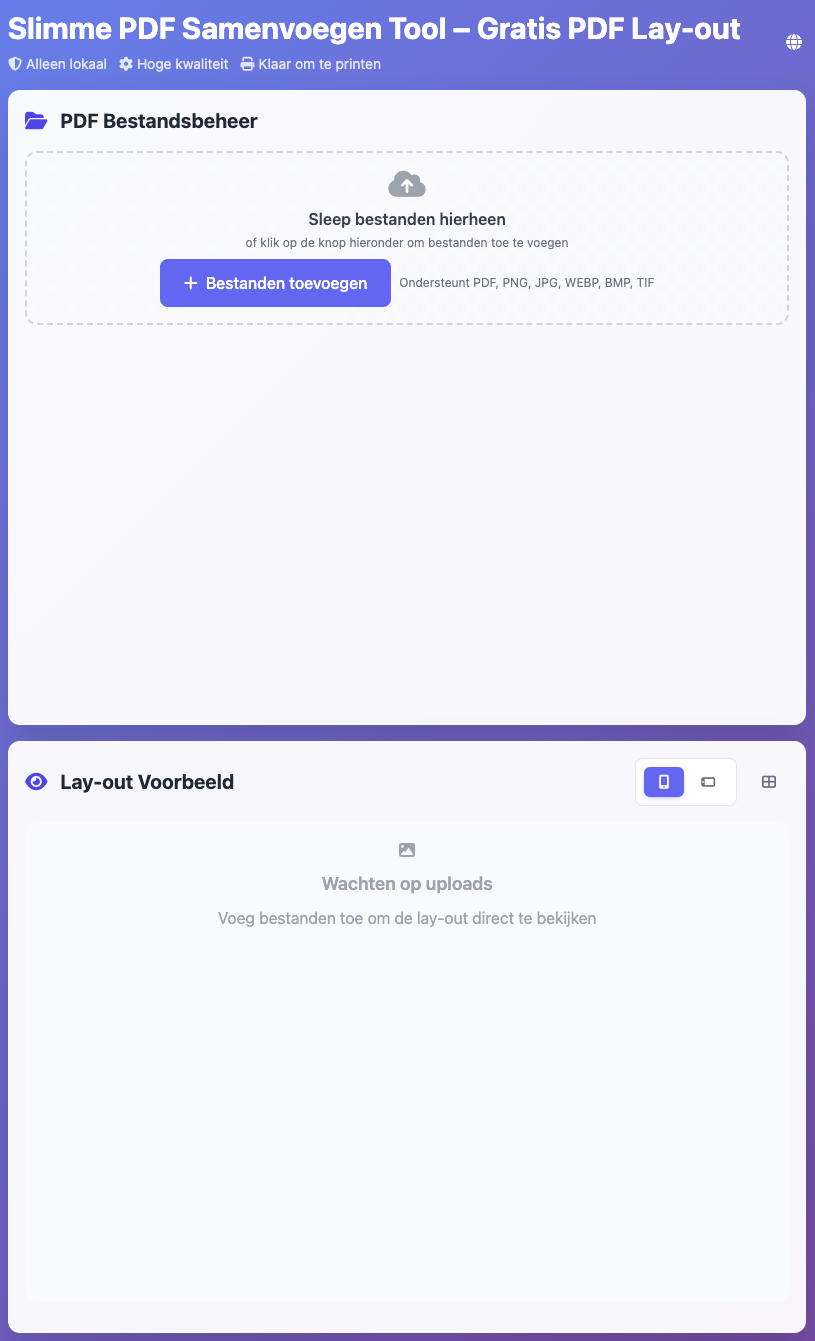 Smart PDF Merge Tool - Screenshot 2 showing product features and functionality