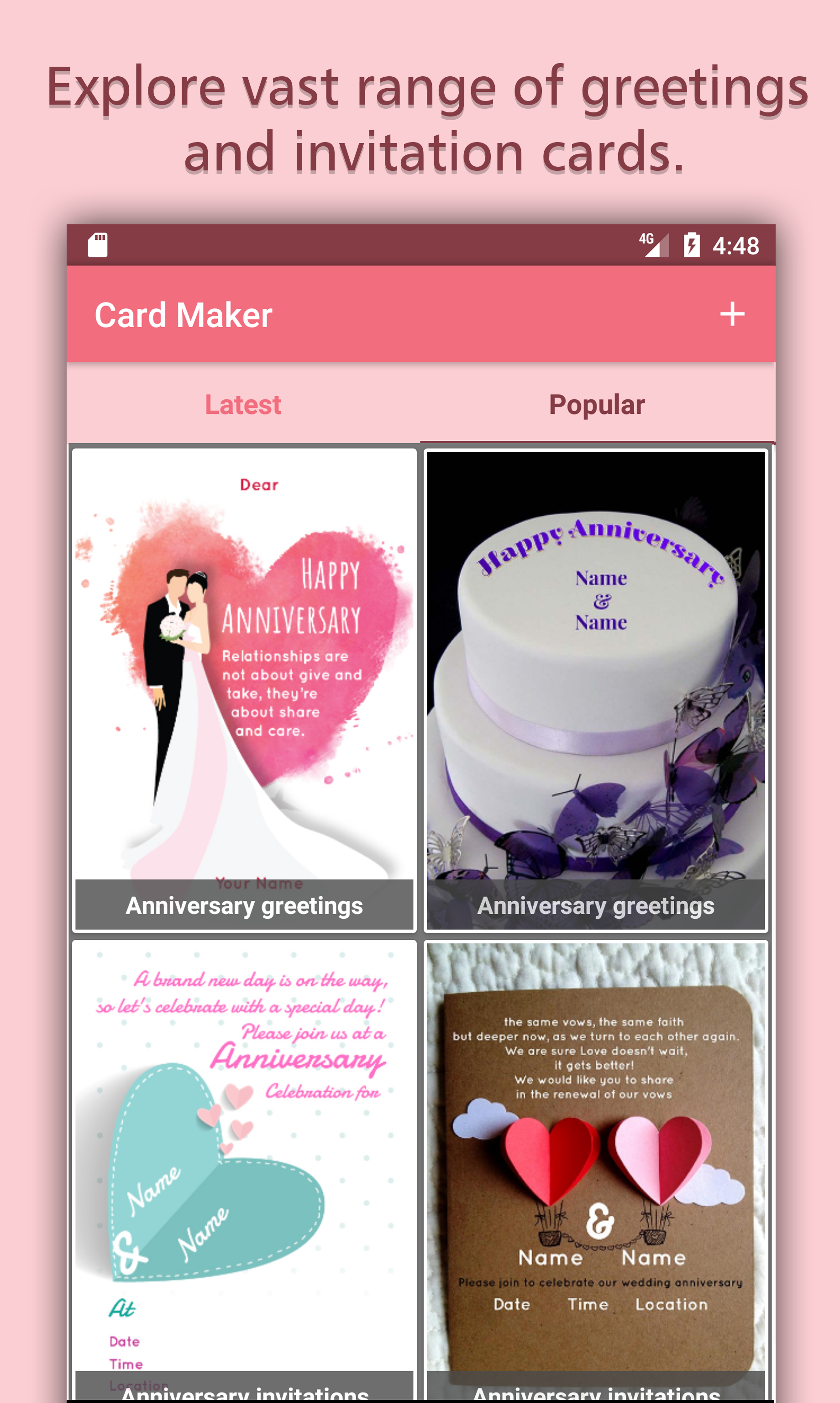 Invitation and Greeting Card Maker gallery image