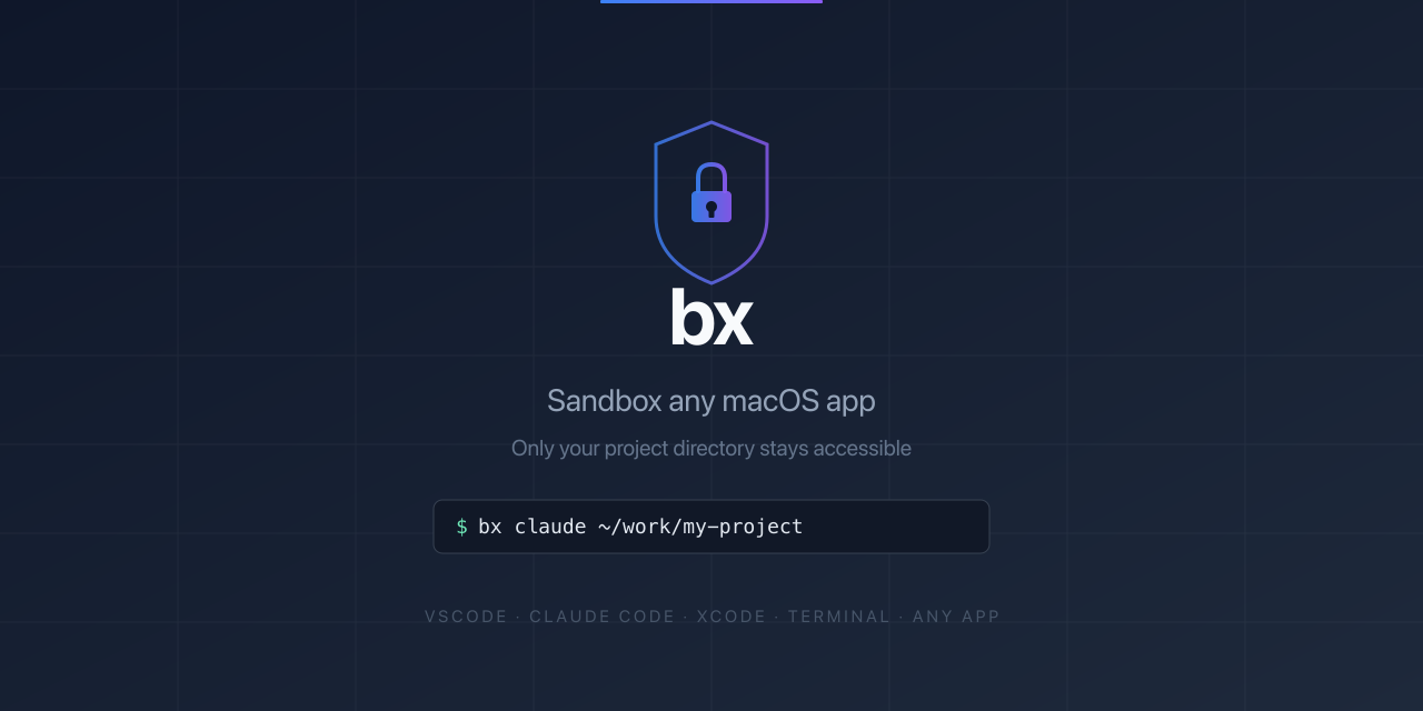 bx - macOS sandboxing for AI gallery image
