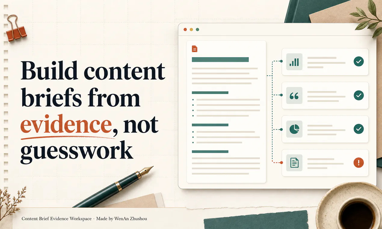 Content Brief Evidence Workspace gallery image