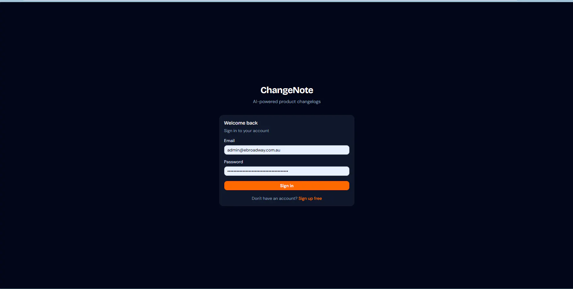 ChangeNote gallery image