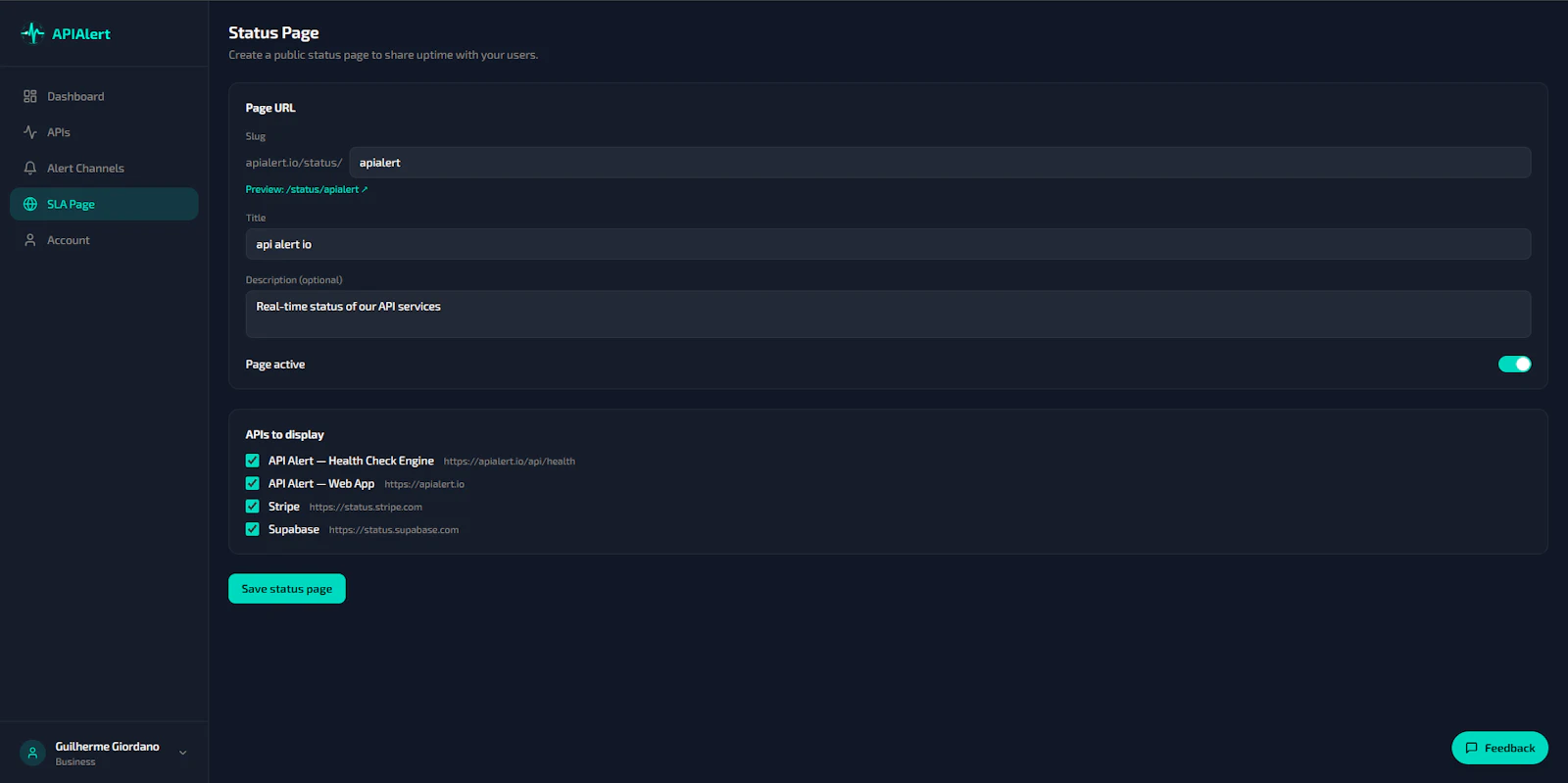 API Alert screenshot 6