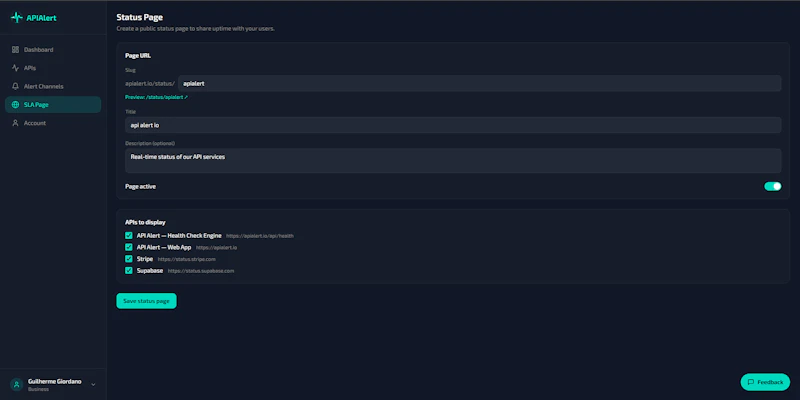 API Alert screenshot 6