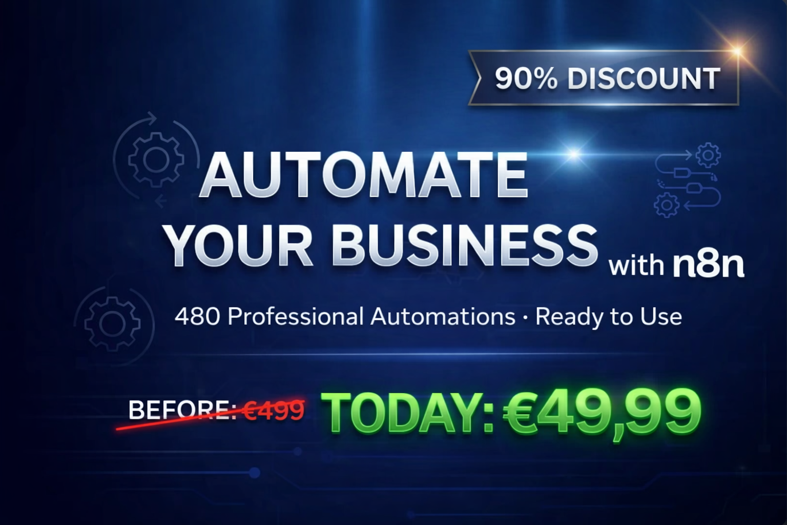 480 n8n Workflows Library Automation - Product Hunt launch logo and brand identity