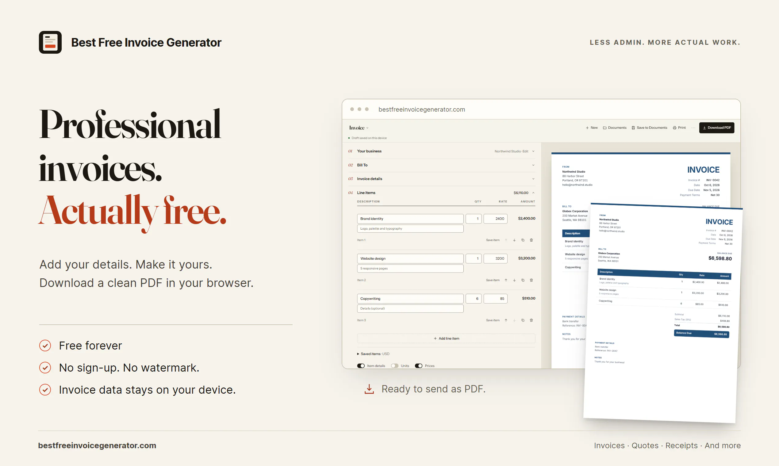 Best Free Invoice Generator gallery image