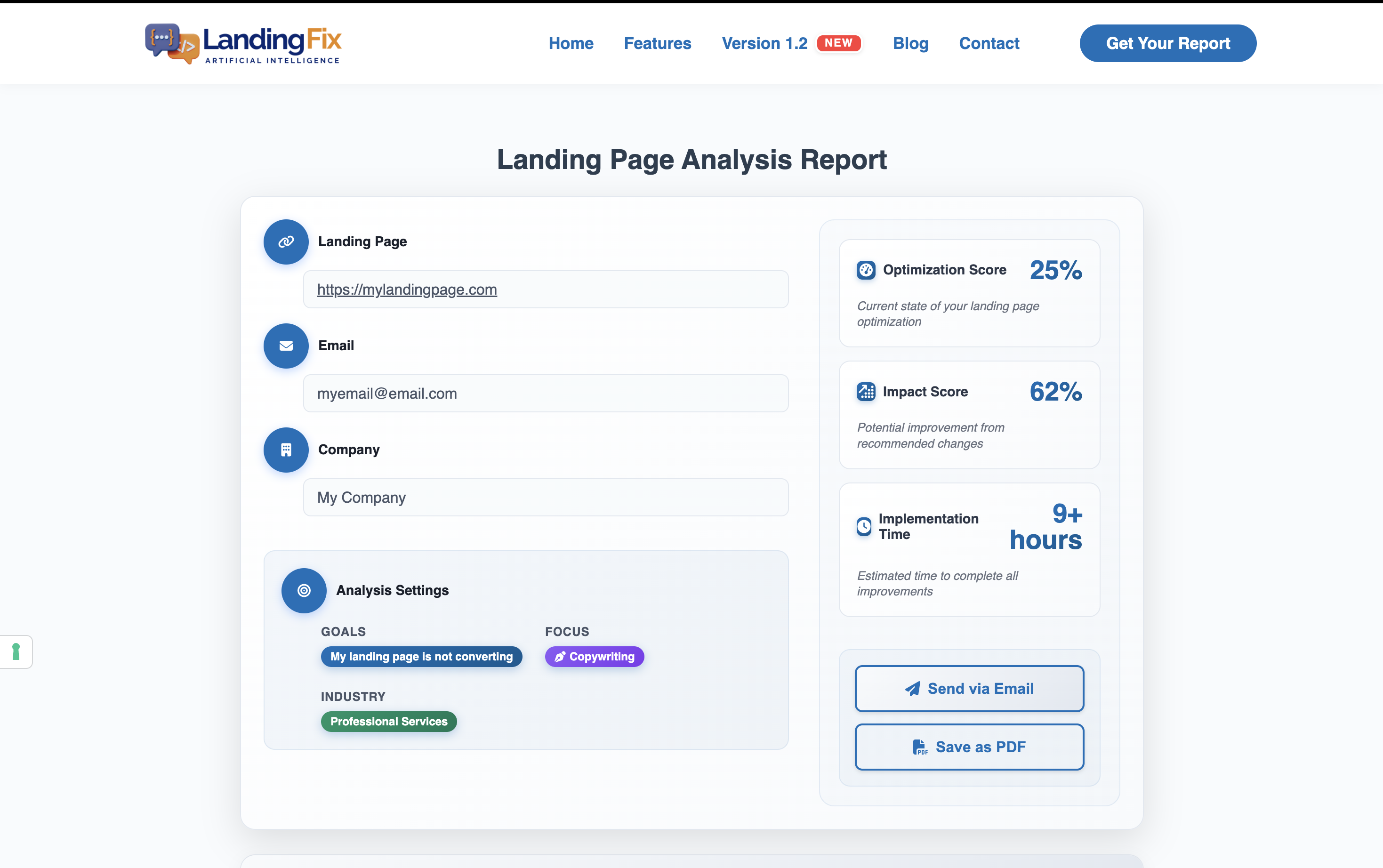 LandingFix AI v1.2 media 2