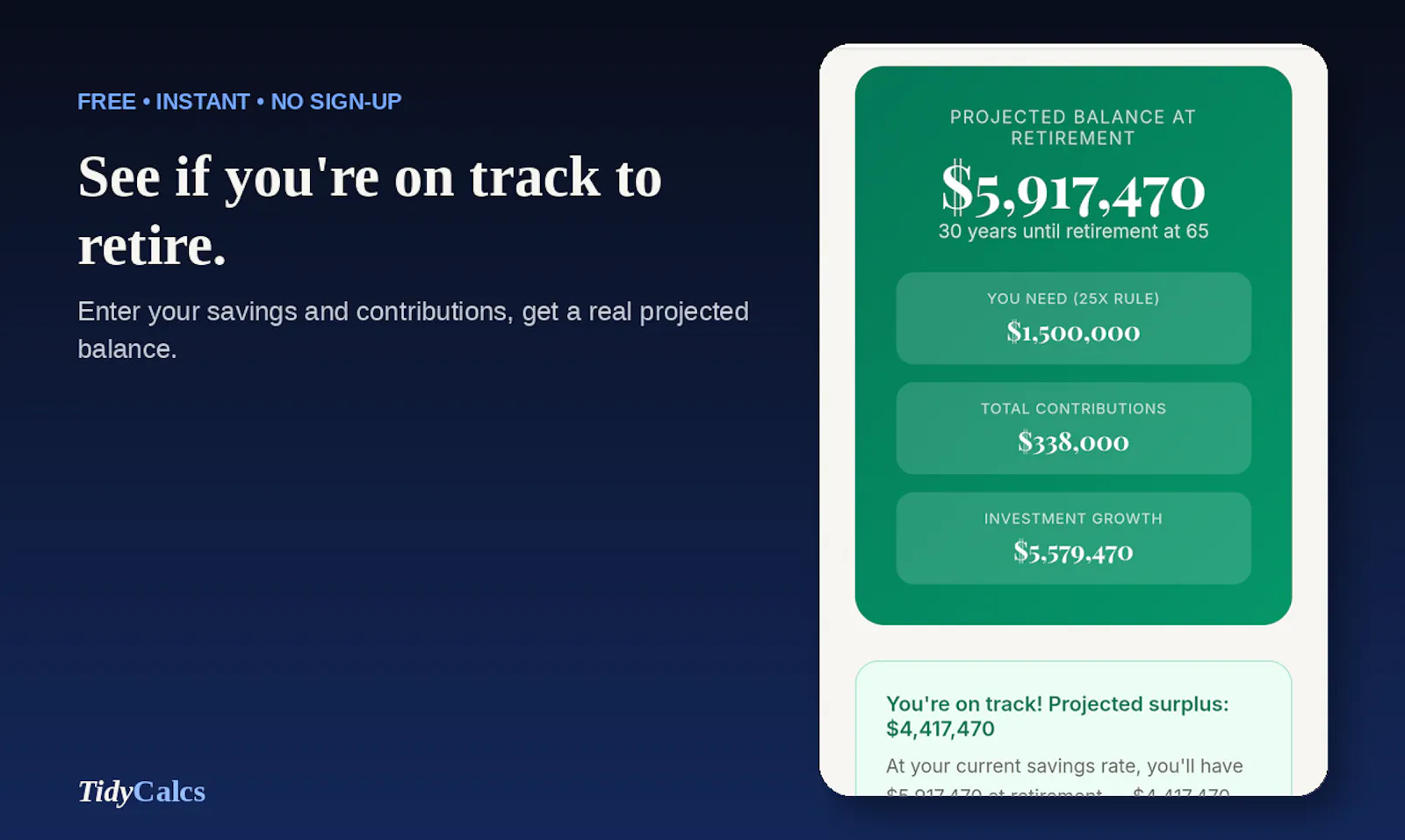 TidyCalcs screenshot 5
